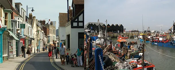 Whitstable, Kent, England (Lived here 1980`s)
Whitstable is a town in the Canterbury district, on the north coast of Kent adjoining the convergence of the Swale Estuary and the Greater Thames Estuary in south Eastern England