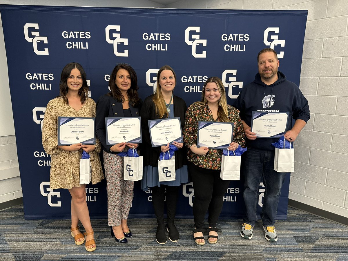 Congratulations to our Spartans that earned tenure tonight! #GCPride