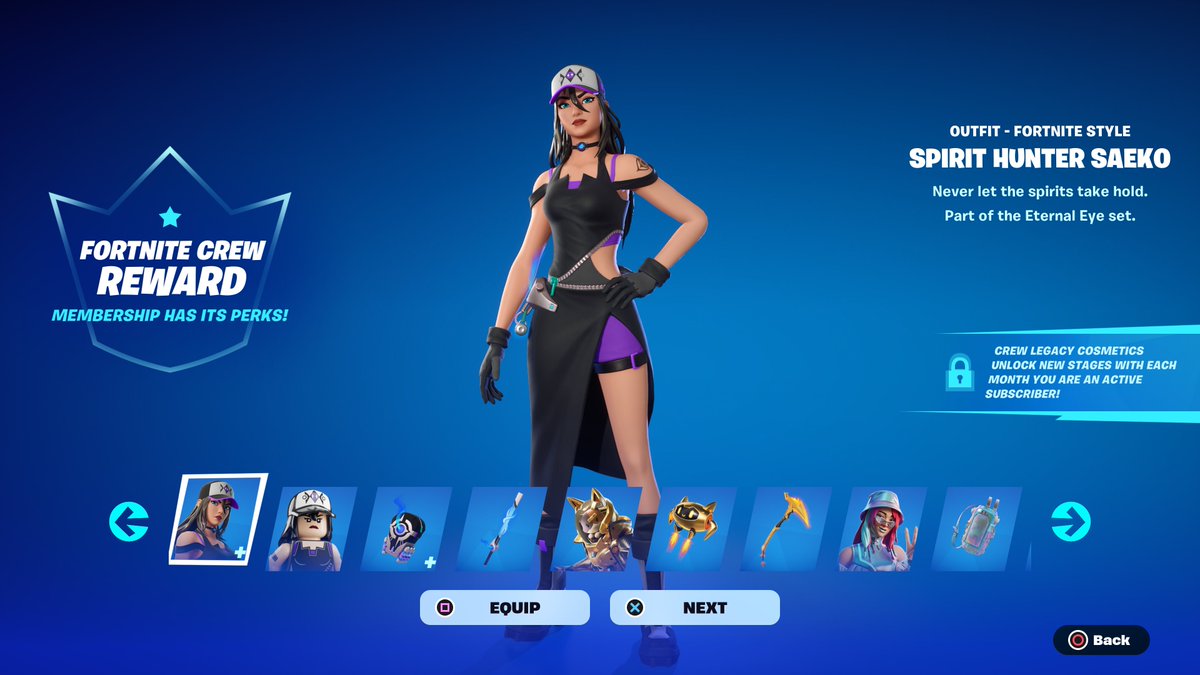 FORTNITE FNCS CHAMPION SIREN SKIN + SPIRIT HUNTER SAEKO CREW PACK IS NOW AVAILABLE IN THE ITEM SHOP! USE CODE ‘FNLK’ #ad