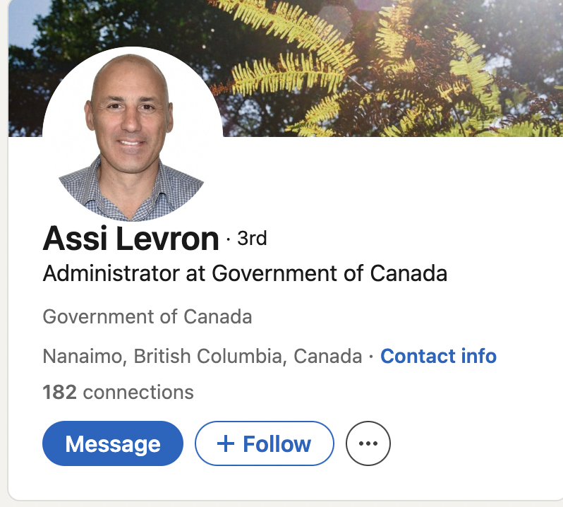 It's always funny when Canadians claim not to have a racism problem. Anyway, this guy works in government.