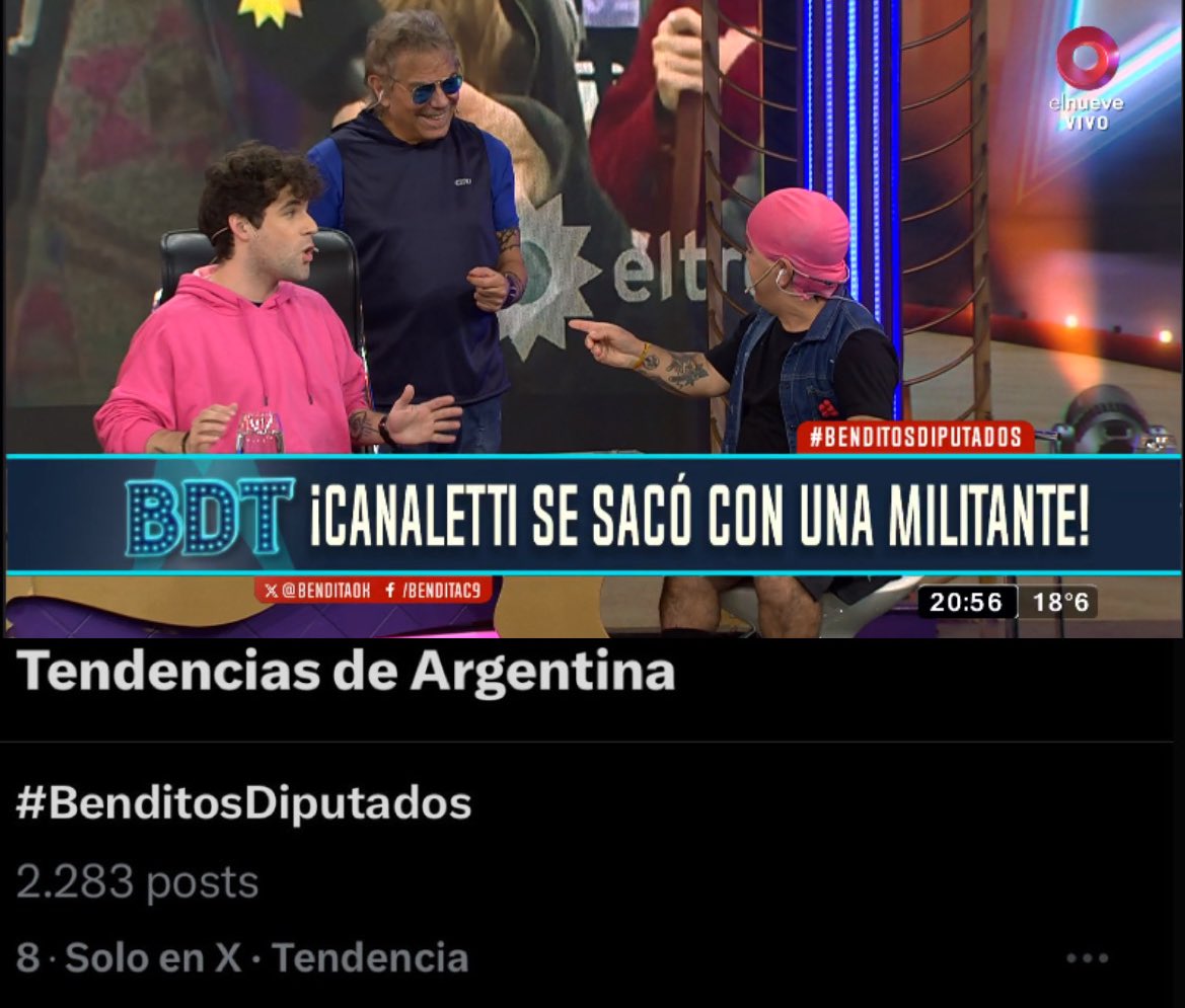 #BenditosDiputados acaba de entrar en el top 10 de tendencias en Argentina.

Es trending topic número 08

Cc: @BenditaOk @elbetocasella @agustinguardis @forofms @TanoNieto