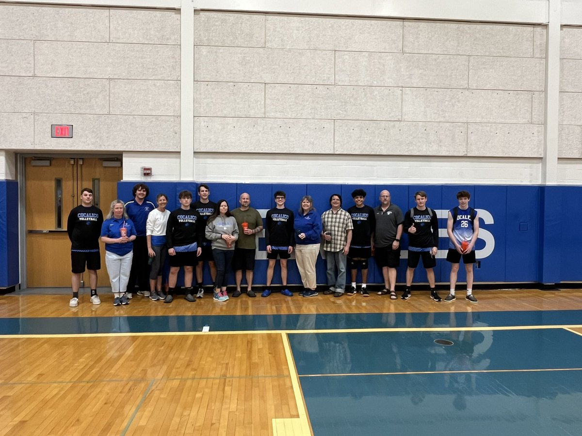 After tonight’s Boys Volleyball match, our team took time to recognize those making an impact on their lives Thanks to all of you for what you do