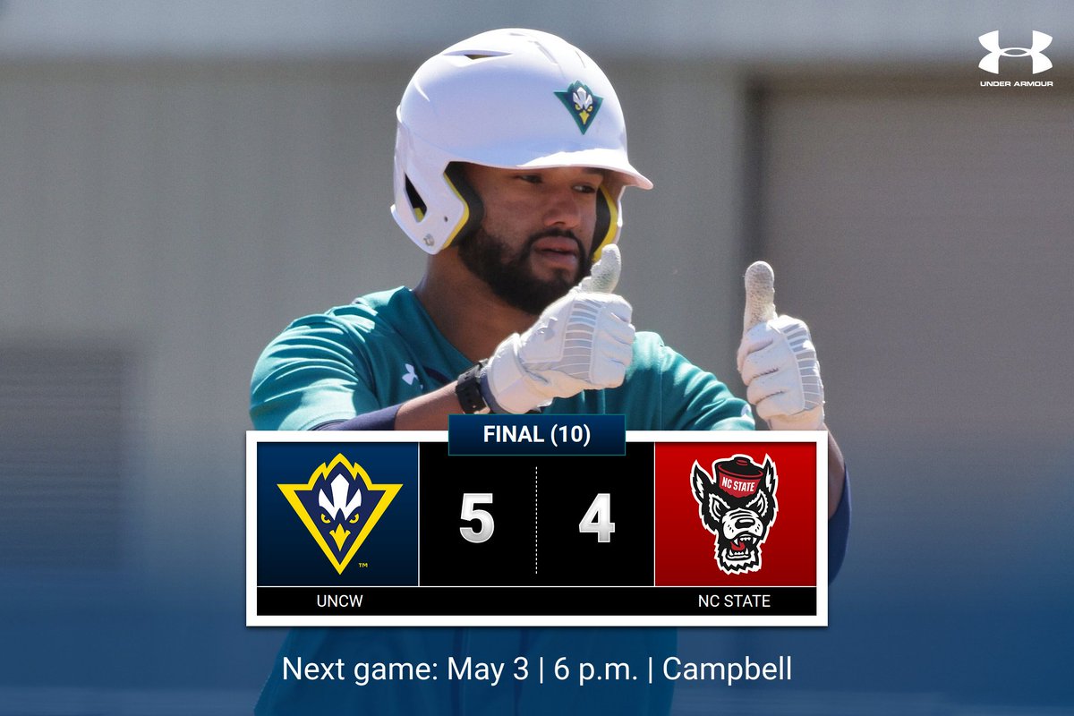 It's a sweep of the Wolfpack for #UNCW!!!
#collegebaseball #ncaabaseball #caabaseball