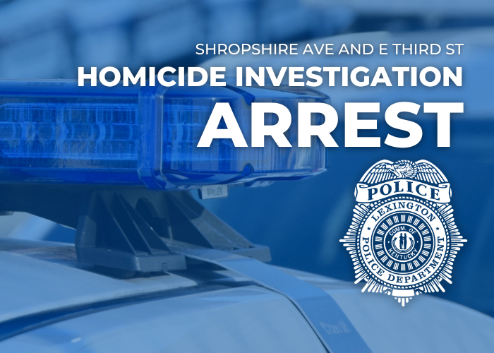 One person has been arrested in connection with the shooting death of Devin Chenault, 37, that occurred just after midnight. To learn more, visit lexingtonky.gov/news/04-30-202…