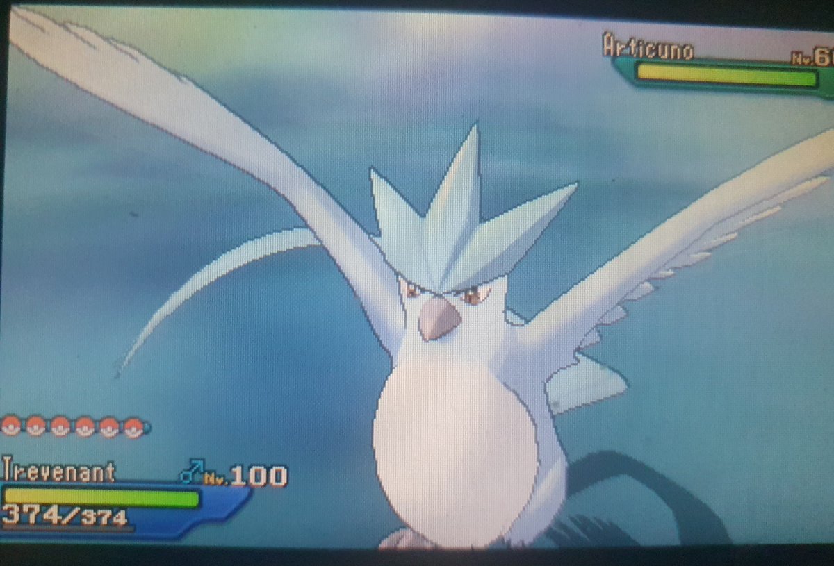 Shiny Articuno after 1128 soft resets! #Shiny #ShinyHunting #Articuno #Pokemon #UltraSunUltraMoon #Usum