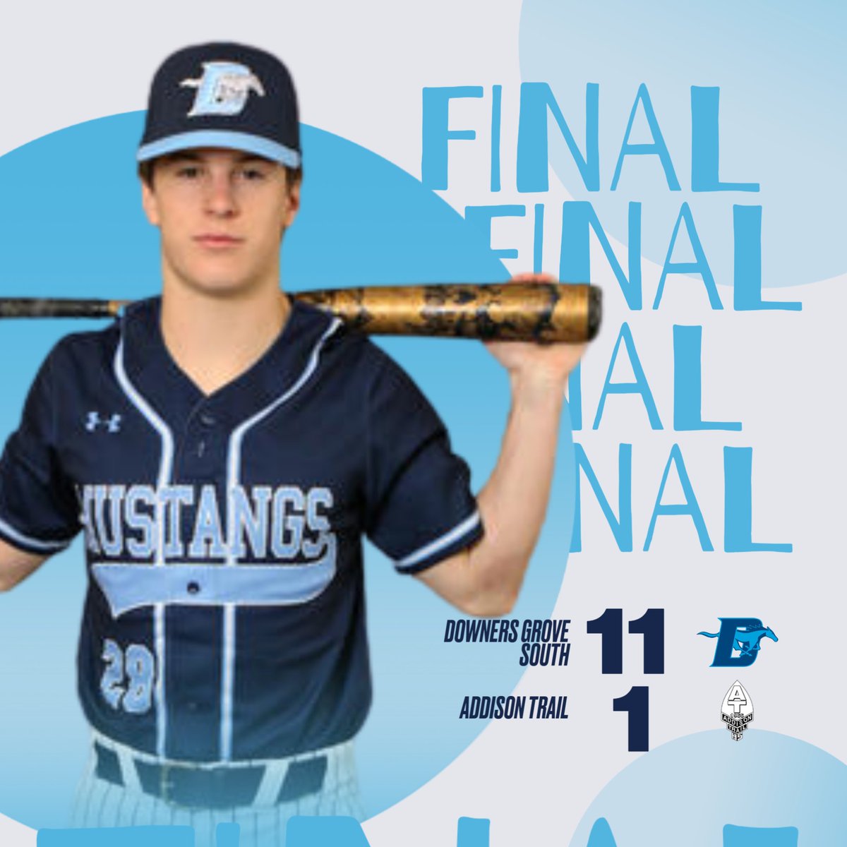 Congratulations to the Baseball team on their Conference victory over Addison Trail. @DgsBaseball #dgspride #southsidestrong