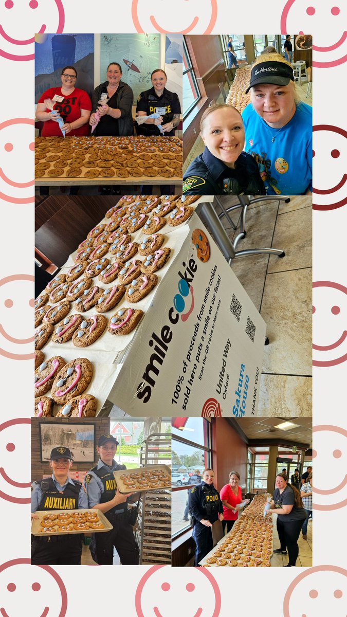 #OxfordOPP was happy to attend 3 local @TimHortons in @OxfordCounty so far this week to help with #smilecookieweek.
Consider making someone smile with a cookie while supporting local charities. ^rc