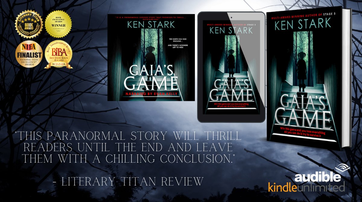 'Ken Stark starts us off with a murder mystery and then gradually builds the pace until we are faced with the unthinkable... Gaia's Game getbook.at/gaiasgame FREE on Kindle Unlimited #FREE #kindleunlimited #horror #mustread #suspense #thriller #supernatural #paranormal