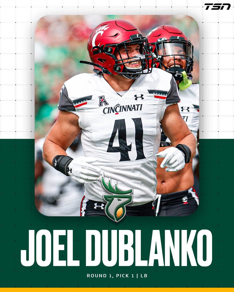 THE PICK IS IN! The Elks take Joel Dublanko with their 1st overall pick. #CFLDraft
