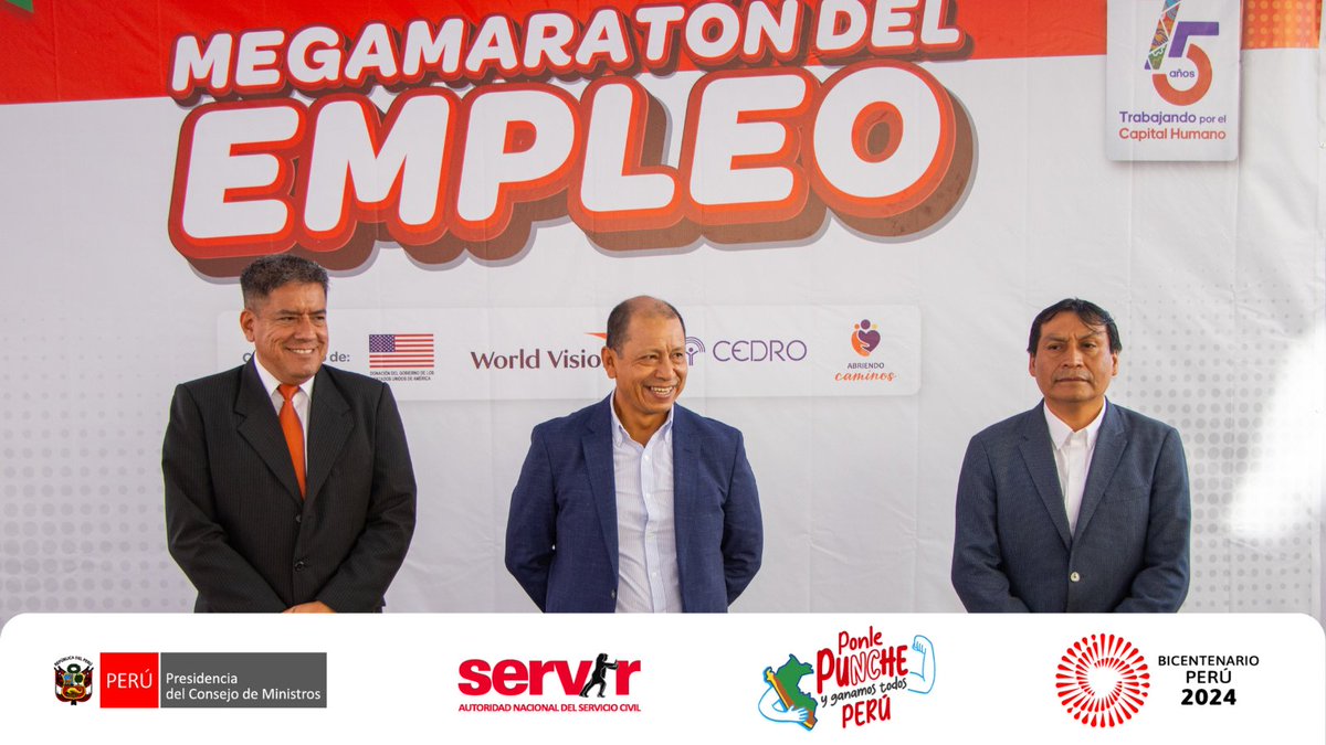 🤝 En sus palabras de orden mencionó que “en sus más de siete décadas, el @MTPE_Peru ha desempeñado un papel esencial en la construcción de un mercado laboral más justo y equitativo en nuestro país, al garantizar condiciones laborales dignas”. ⬇️2/3