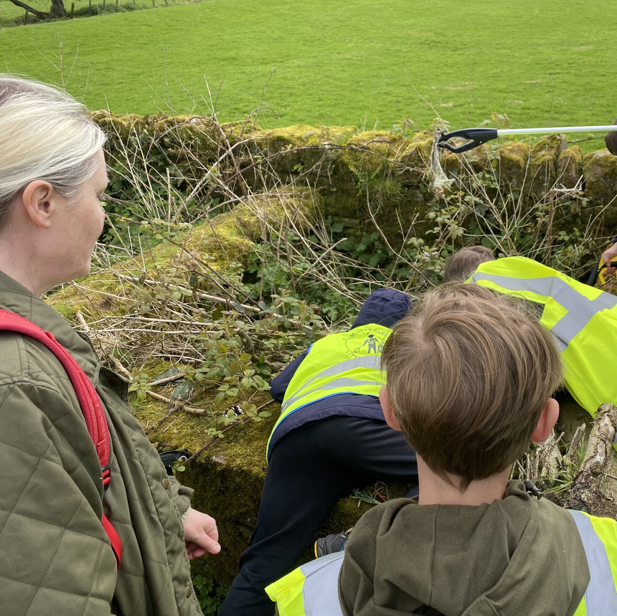 On Fridays in the summer term, our house captains are leading a litter pick around Lanercost with two of our parish councillors. Banks Turret (House group number 1) led the way. 2 rubbish bags filled! #lanercost #ourlanercostfamily #litterpick #community #Givingback