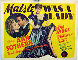 #ComingUpOnTCM

MAISIE WAS A LADY (1941) Ann Sothern, Lew Ayers, Maureen O'Sullivan
Dir.: Edwin L. Marin 6:15 AM PT

Maisie signs on as a maid for a family of wealthy eccentrics.

1h 19m | Comedy | TV-G

#TCM #TCMParty