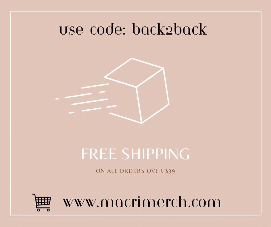 🚨 FREE SHIPPING 🚨 
on all orders over $39

🛒 macrimerch.com

🥳 Celebrate back to back wins with us using code: back2back 

⏱️ Valid until midnight tomorrow 5.1.24

📦 All orders will be shipped before we leave for Eldora Thursday