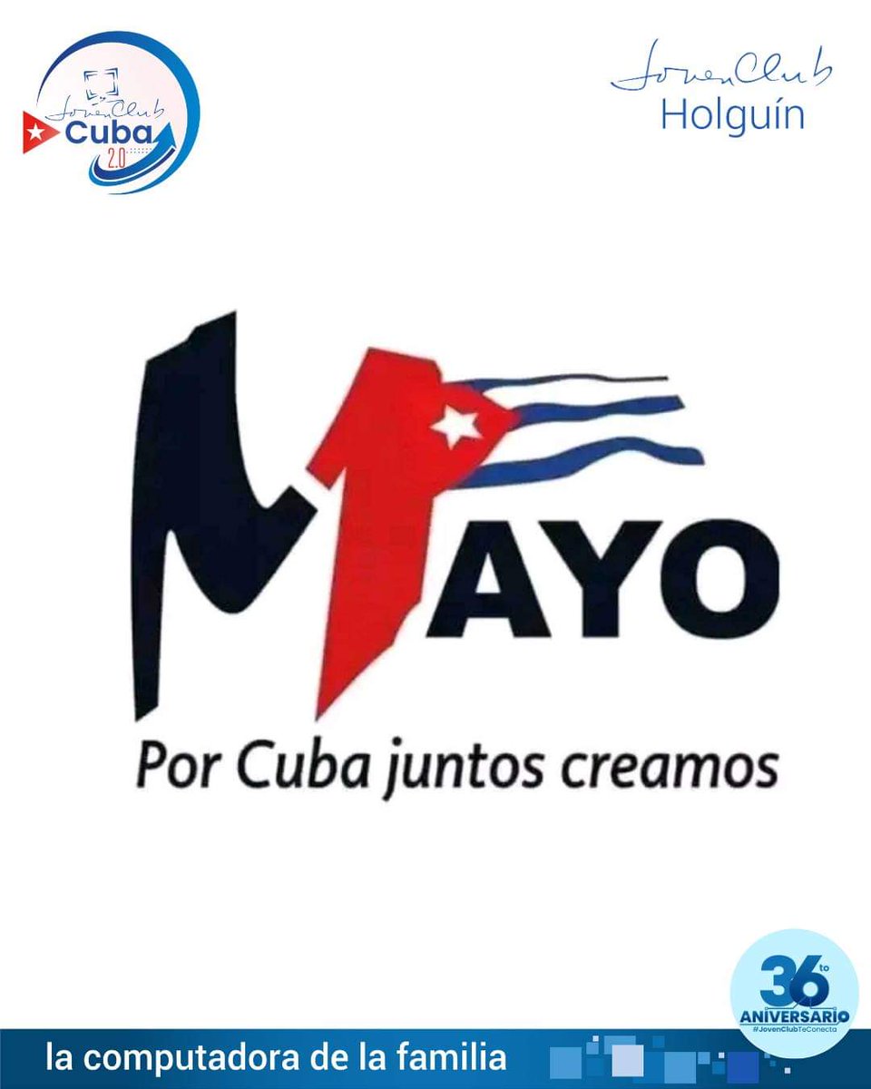 🗓⏰⌚⏳📣 Conteo regresivo...
🚶‍♀️🚶‍♂️Nuestro colectivo de Joven Club Holguín se alista para celebrar el #1mayo2024 como #GenteQueSuma así que te invitamos a que nos acompañes 😉🇨🇺
#PorCubaJuntosCreamos #JovenClubTeConecta #HolguinSi