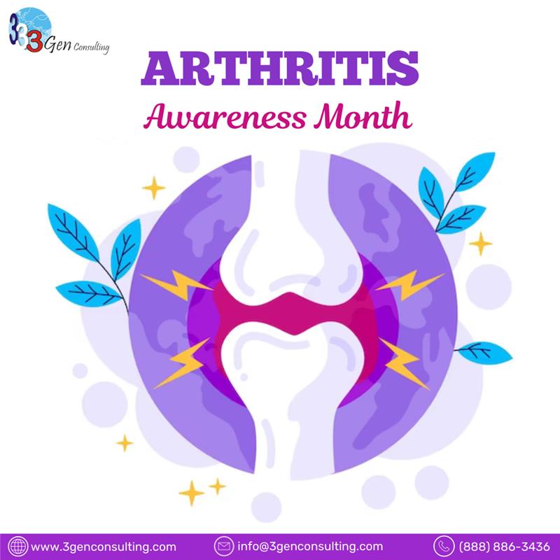 According to the CDC, nearly 26 million are unable to do everyday activities because of arthritis. Take this opportunity to raise consciousness about arthritis.

#3GenConsulting #ArthritisAwarenessMonth