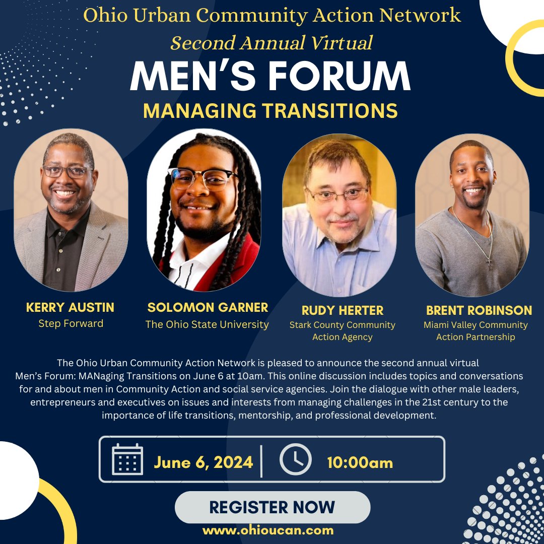Pardon the confusion. The link to register for OUCAN 2024 Men's Forum is working again. Please register here: lnkd.in/gCgtwSwj