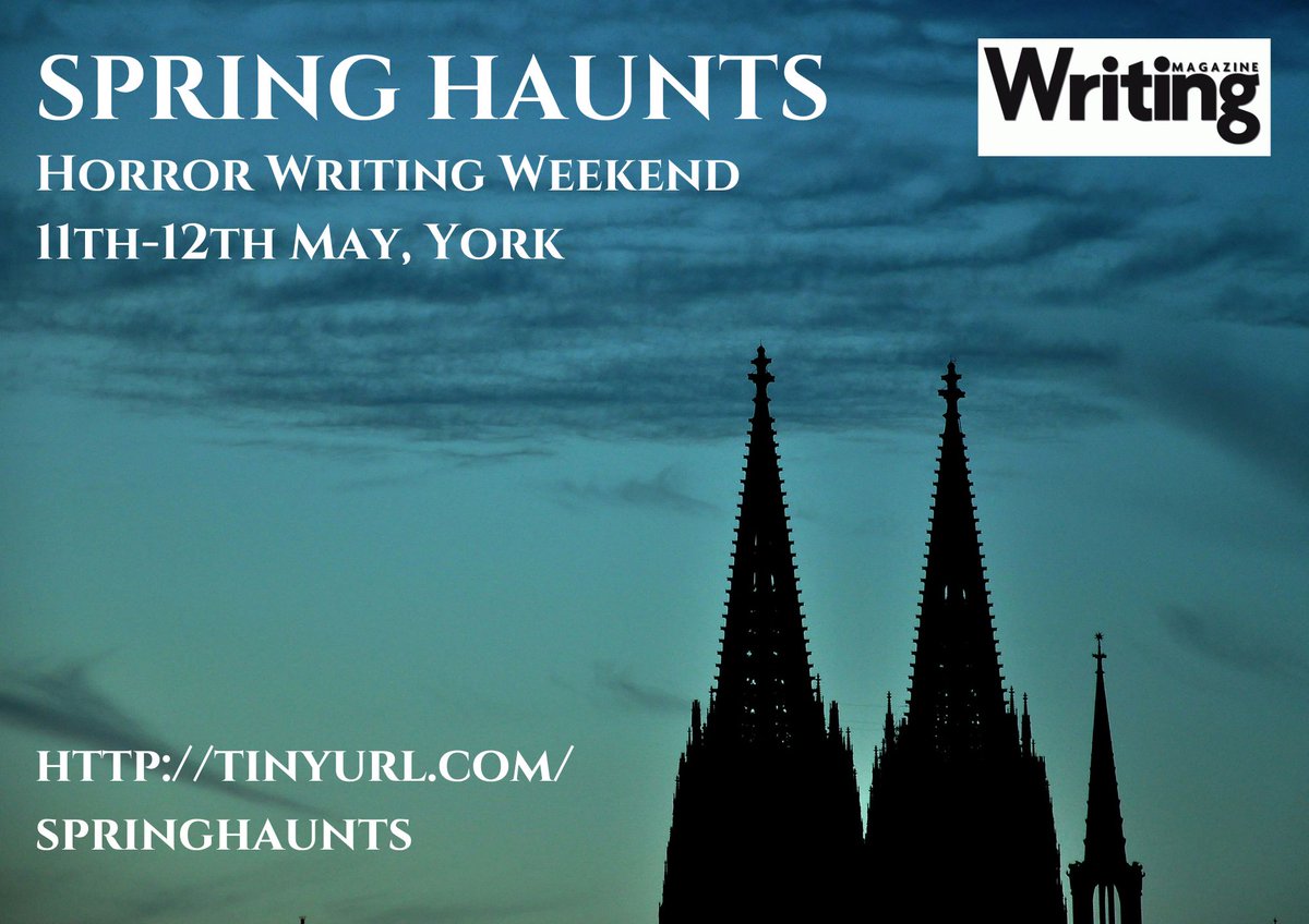 A week and a half to go until two days of horror writing goodness come to York with SPRING HAUNTS, featuring @RobCEdgar @timjmajor @amandajanemason and @MarkMorris10! eventbrite.co.uk/e/spring-haunt… #York #Yorkshire