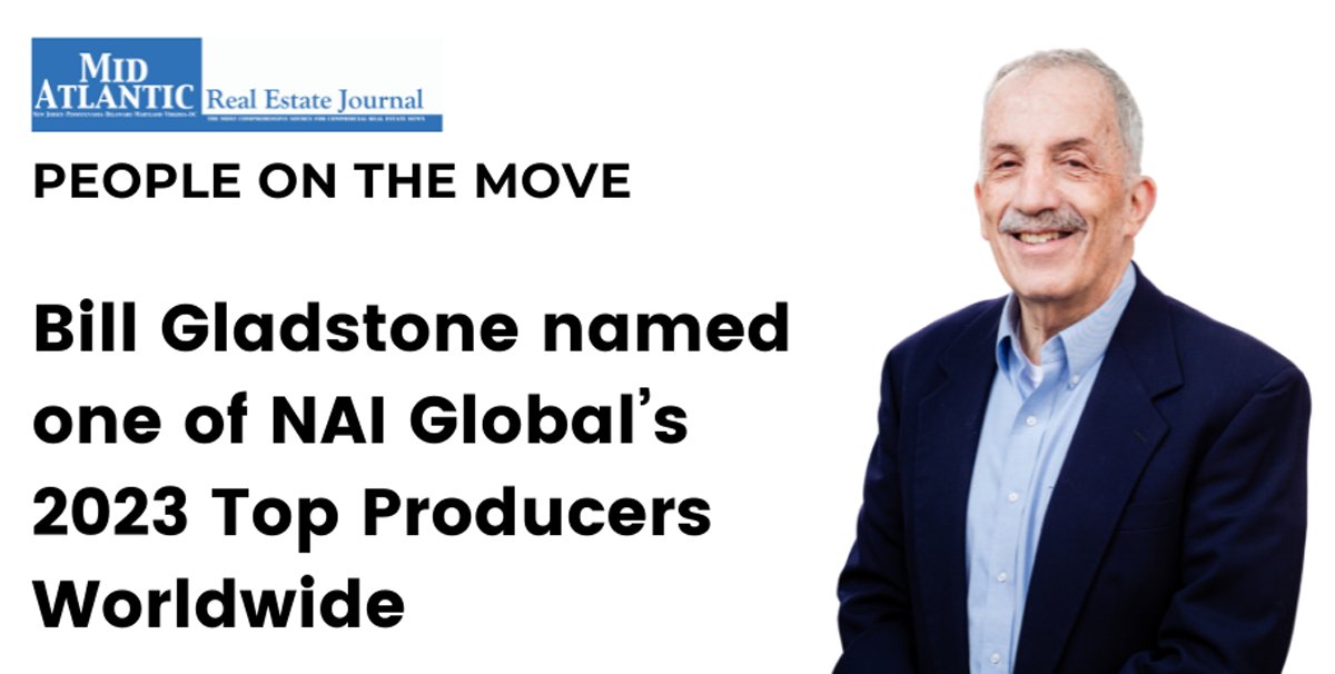 Bill Gladstone's success highlights the deep local roots and professionalism of @NAICIR. His achievements underscore the power of @NAIGlobal in building business. #TopProducer #CRE #peopleonthemove marejournal.com/post/nai-cir-s…