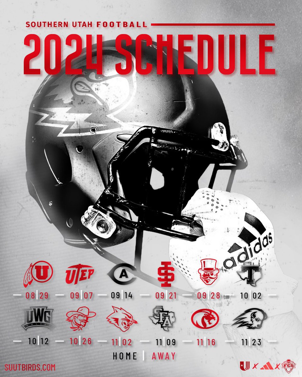 2024 Thunderbird Football Schedule! @SUUFB_