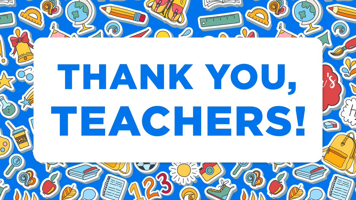🍎Happy National Teachers’ Day! Thank you for all that you do inside and outside of the classroom to support your students and create positive and safe learning experiences. #ThankATeacher #TeacherAppreciationWeek