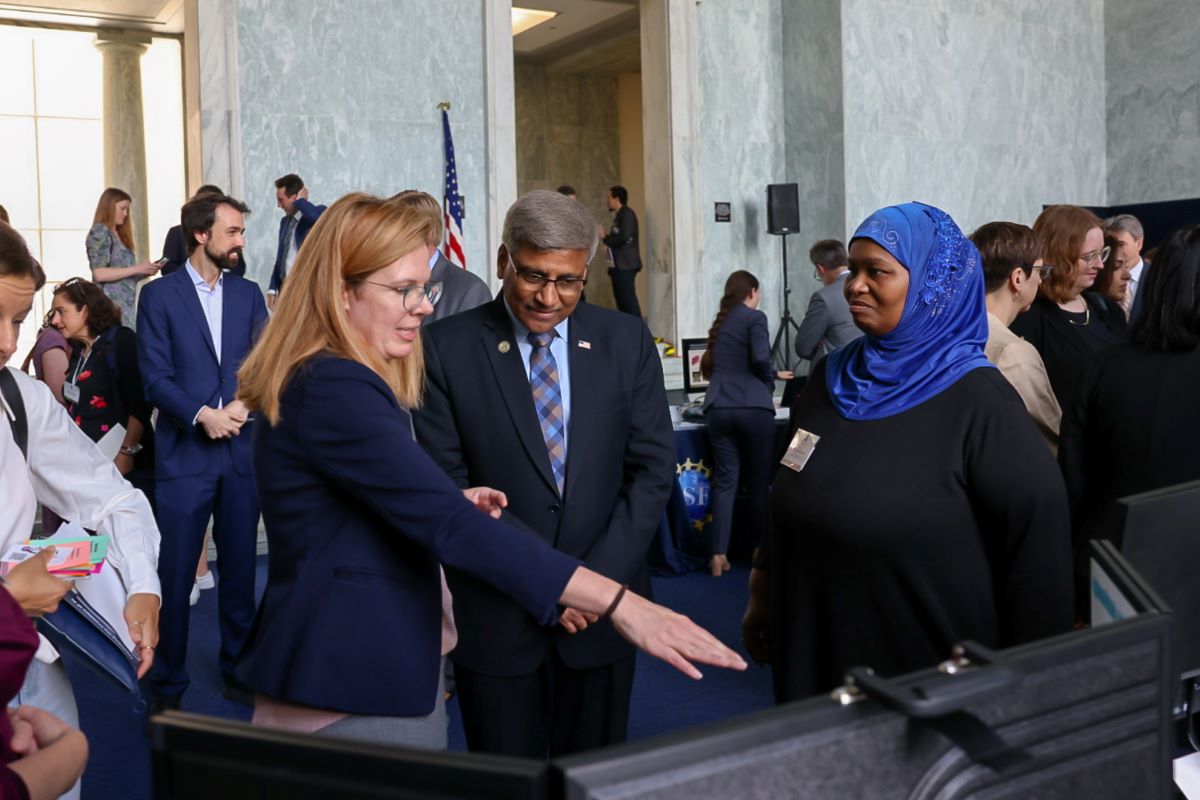 Todays @NSF Quantum Research Showcase highlighted NSF investments in quantum research, tech and education. Thank you @RepFrankLucas, @RepZoeLofgren and @RepHaleyStevens for hosting and your leadership on this vital scientific endeavor for our country.