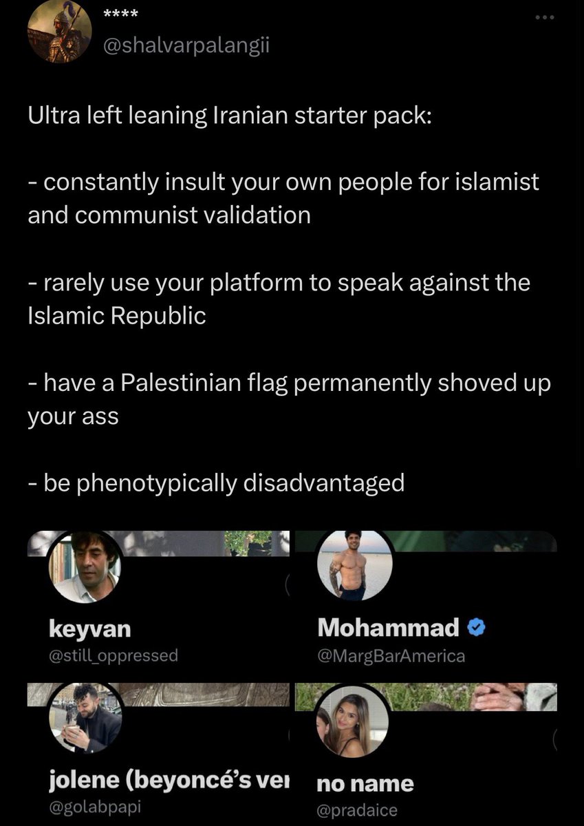 maman, iranian nationalist twitter is calling me phenotypically disadvantaged again 😭😭