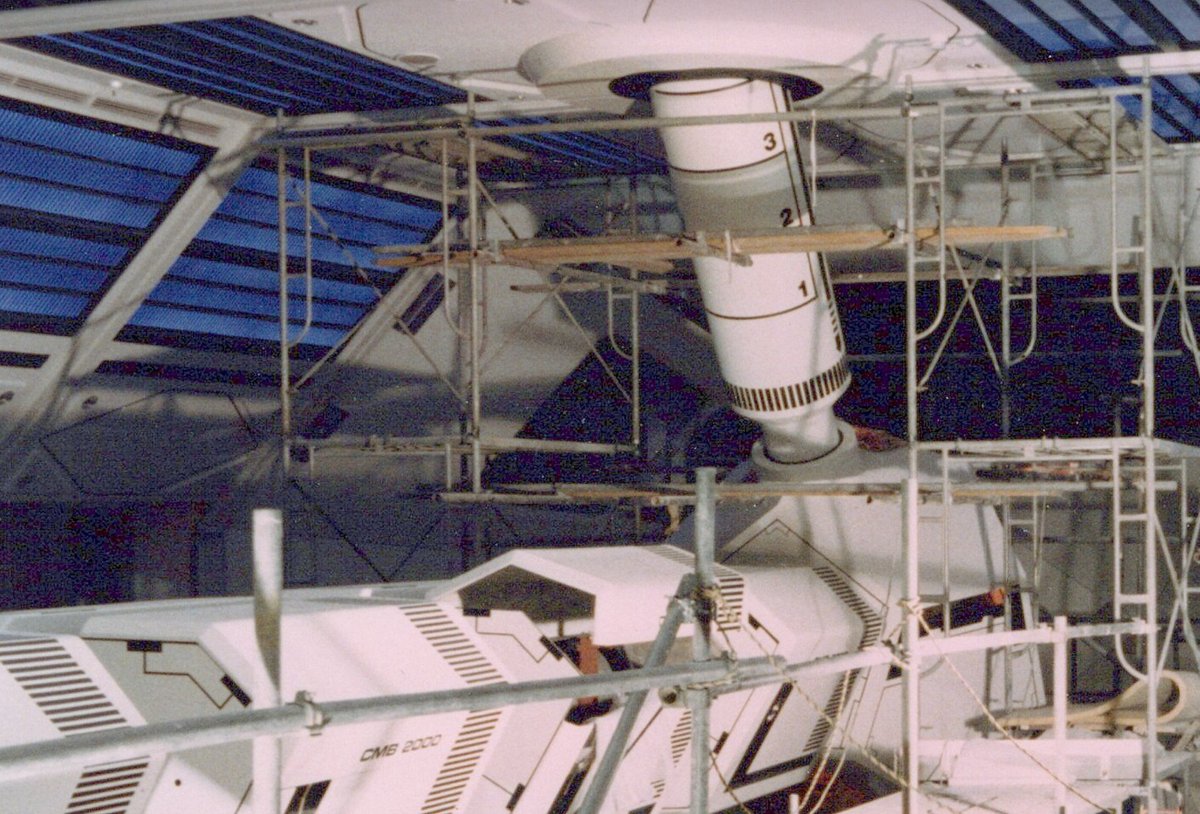 The space ship prop built for Space Mountain in Disneyland was unclear regarding the numbered column. Why the numbers? A exact duplicate was built for Space Mountain in Tokyo Disneyland which was replaced. #SpaceMountain