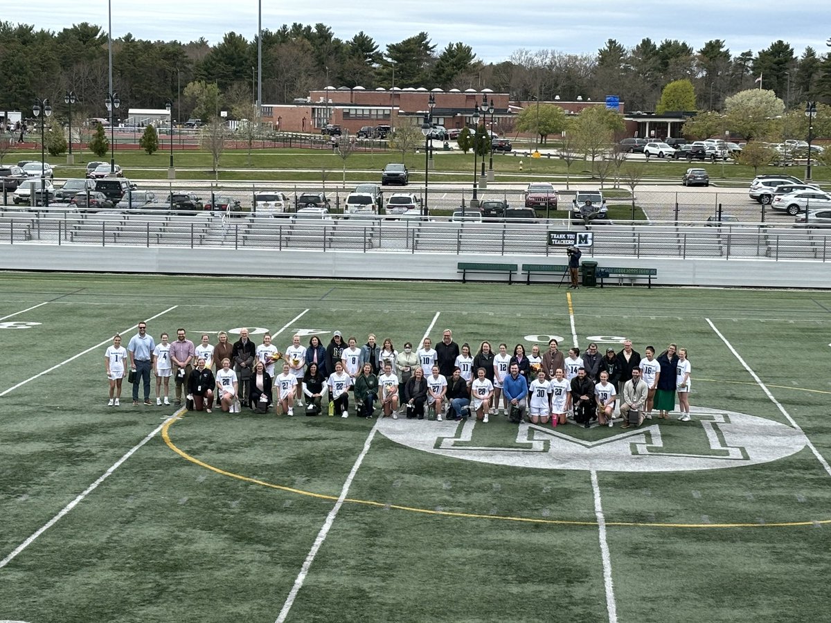 Girls Lacrosse showing their appreciation to our teachers before they take on Whitman Hanson in a Patriot League battle. Thank you Teachers!!