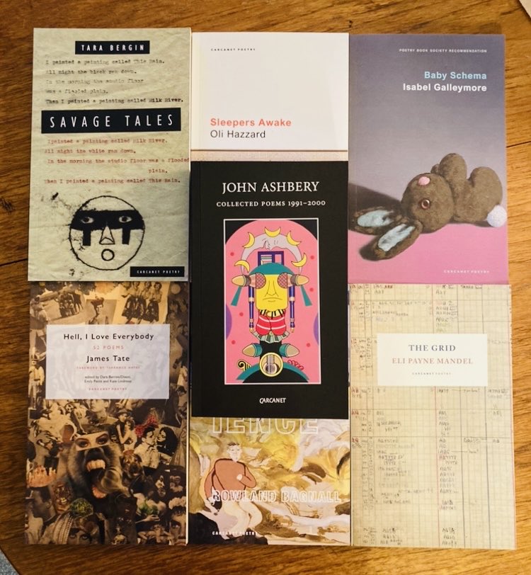 Modest ⁦⁦@Carcanet⁩ haul. 🖤💕