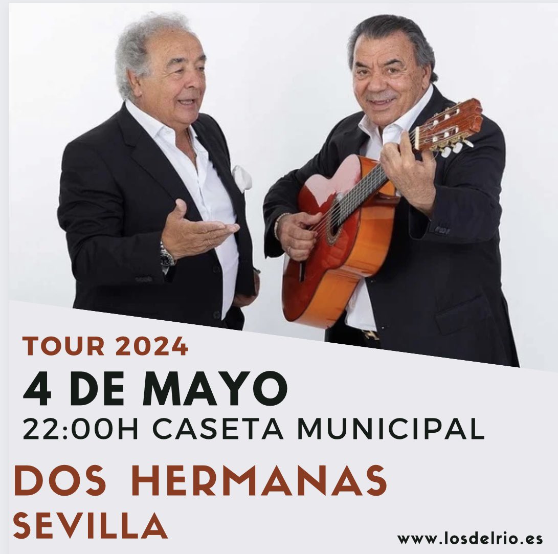 Nos vemos el sábado en nuestro pueblo y con nuestra gente,os esperamos a todos. 
¡Feliz feria a todos los nazarenos,viva Dos Hermanas!💃🏻

#losdelrio #doshermanas #sevilla #spain