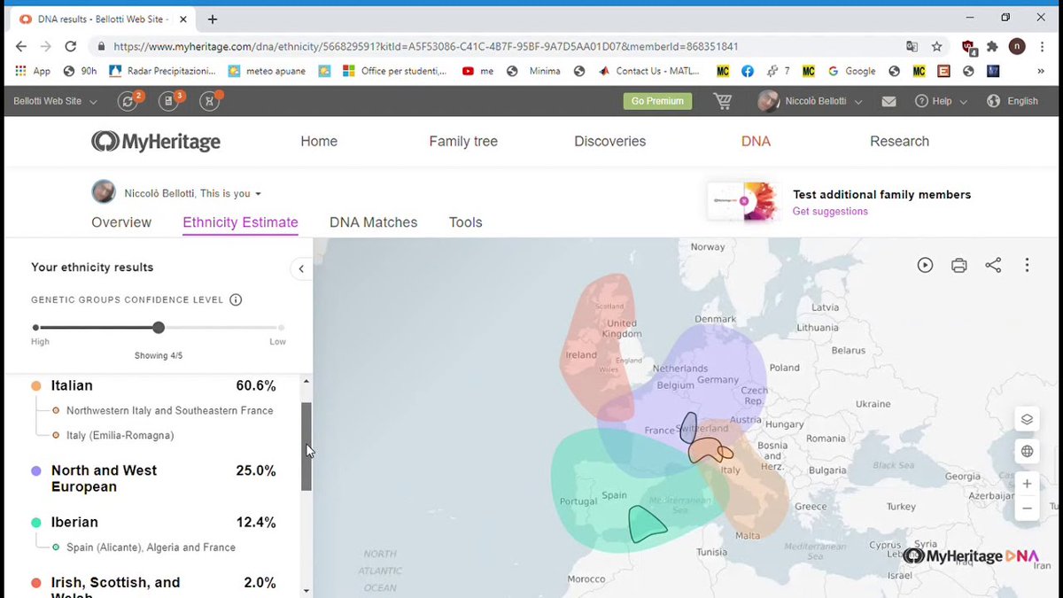 @nrken19 Btw Italians don't get 100% on MyHeritage.