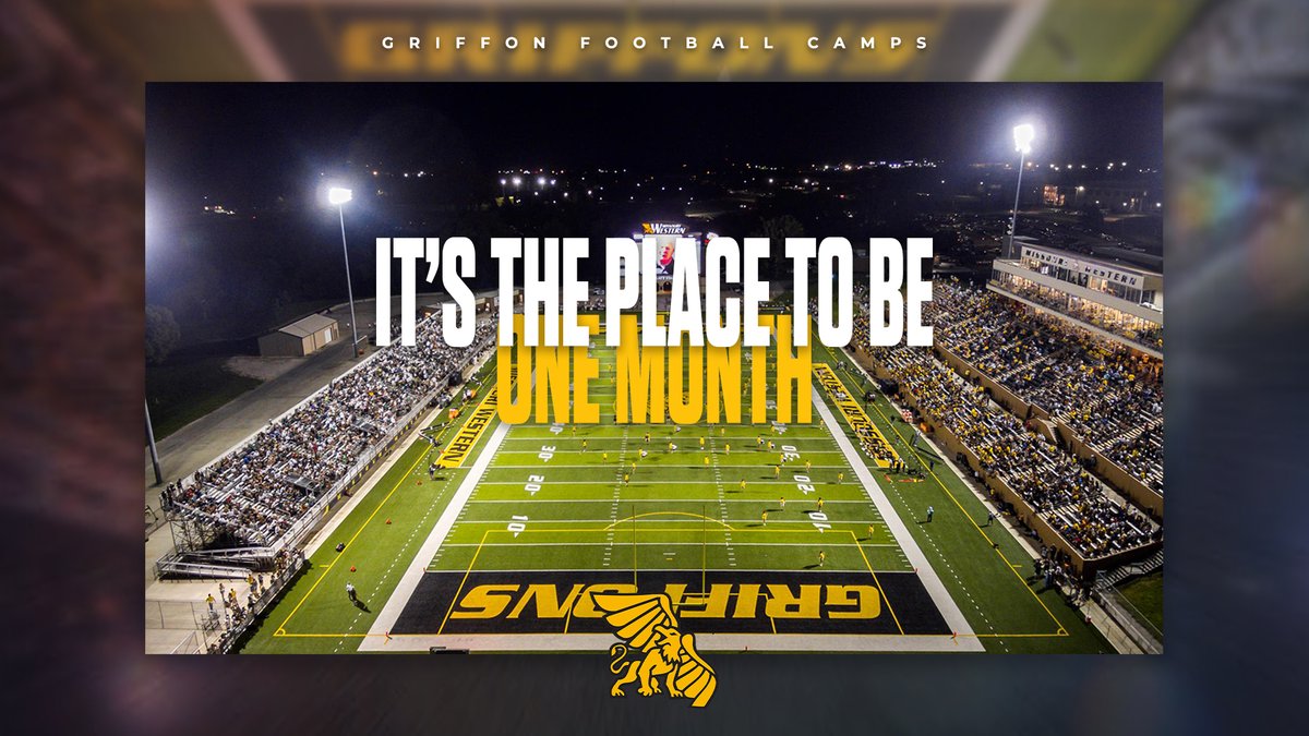 ⏳One Month⏳ 💡Under The Lights💡 🗓️June 8 🔗GriffonFootballCamps.com #TooFly25 | #A10Mentality