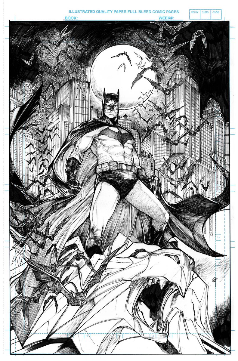 Batman on Gargoyle 
Artwork by @gastonnyart