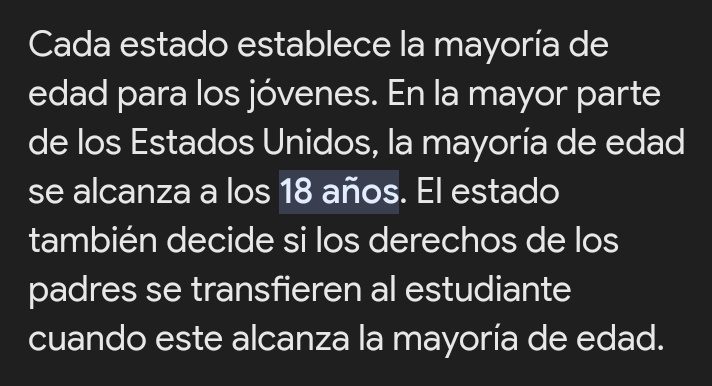 España: 18 años México: 18 años Colombia: 18 años USA: 18 años. El pendejo este: Ez ke la malloria de hedad se ovtiene a los 21 🤓