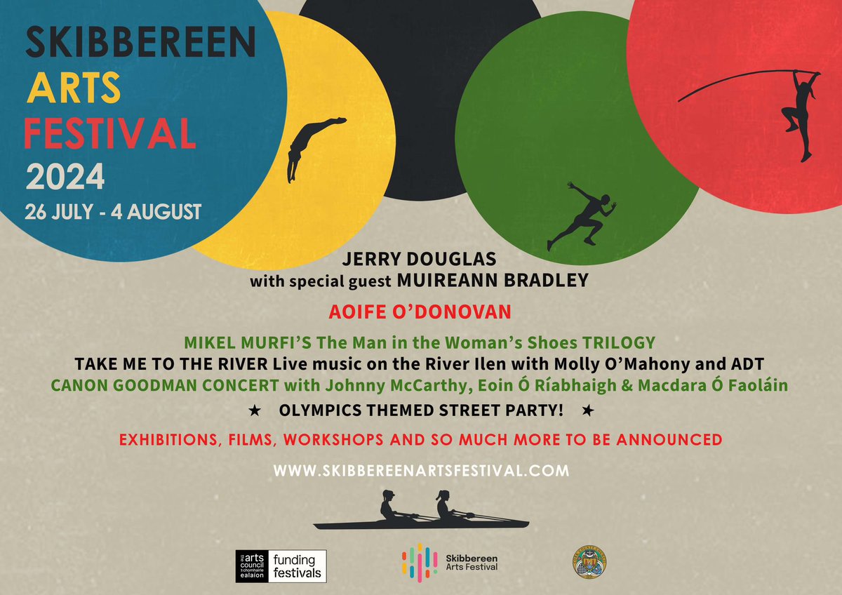 Delighted to share our first acts at this year's festival. Tickets now on sale at skibbereenartsfestival.com Loads more to be announced in the coming weeks. #westcorkfestivals #ArtsCouncilSupported #skibbereen @artscouncil_ie @Corkcoco @pure_cork