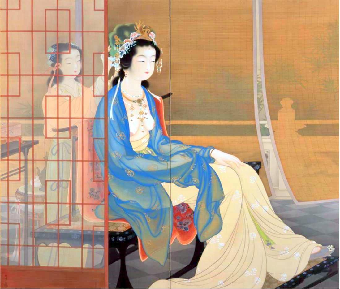 Yang Gui Fei, by Uemura Shoen, 1922 #nihonga