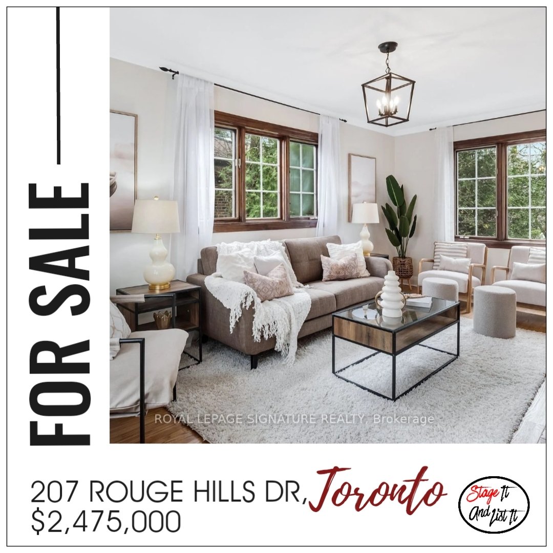 HELLO beautiful ✨️.
.
.
#FORSALE 
207 Rouge Hills Dr, Toronto 
$2,475,000
Realtor @themillsteam 
Styled @stageitandlistit 
.
.
#stageitandlistit #homestaging #stagingsells #staging #staginghomes #realestatestaging #stagedtosell #stagerlife #homestager #stagingworks