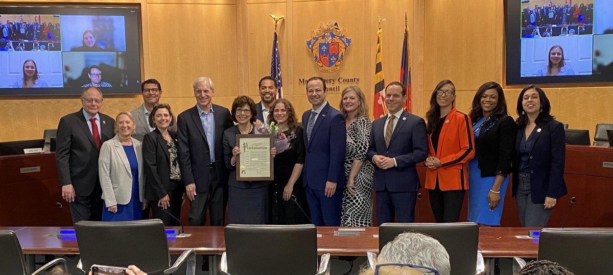 The Council presents a proclamation to recognize the retirement of its Executive Director, Marlene Michaelson, and celebrate her more than 35 years of public service working at the County Council. The Council wishes you all the best in your well-deserved retirement, Marlene! 🎉