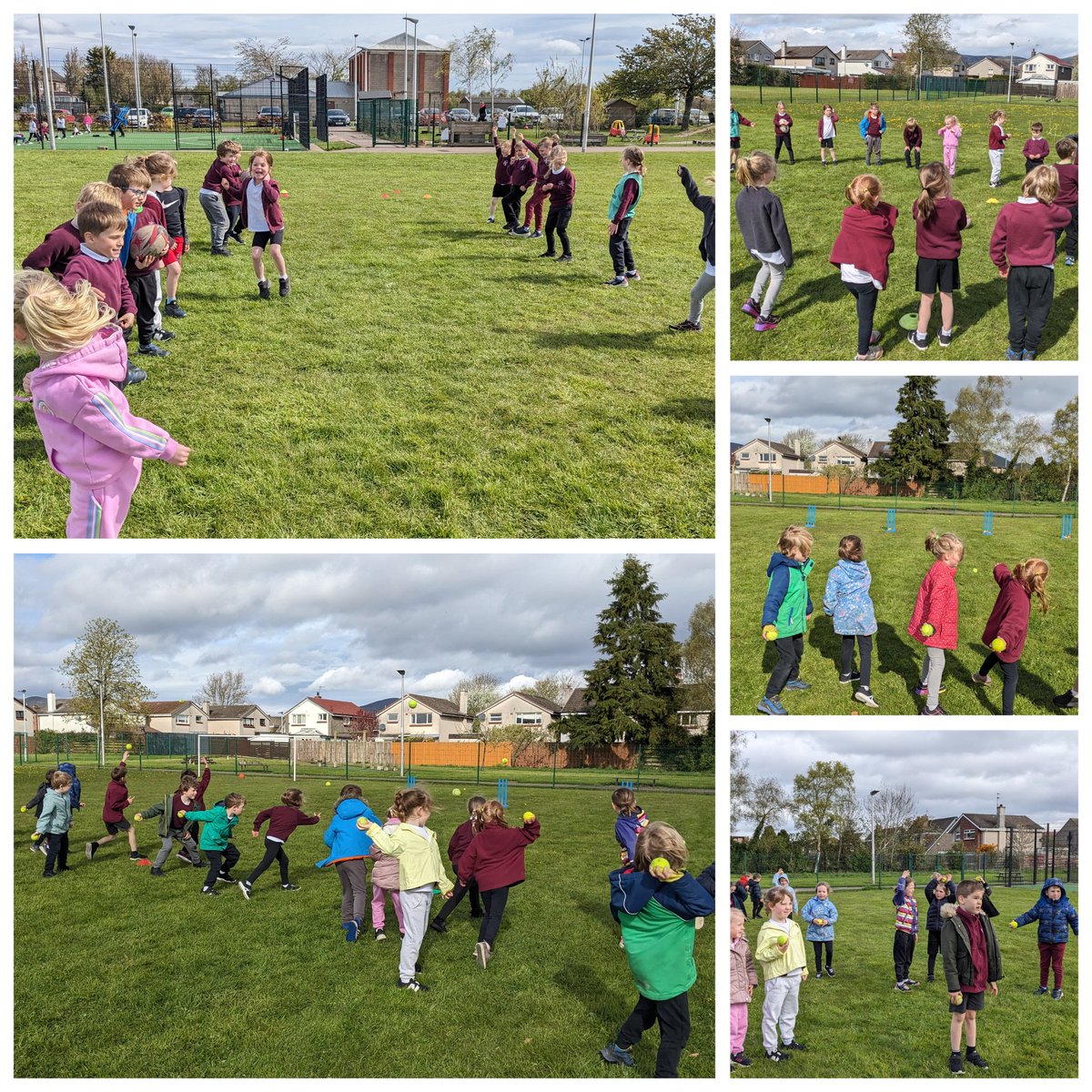 P1 loved their busy day learning cricket and rugby skills! #healthweek