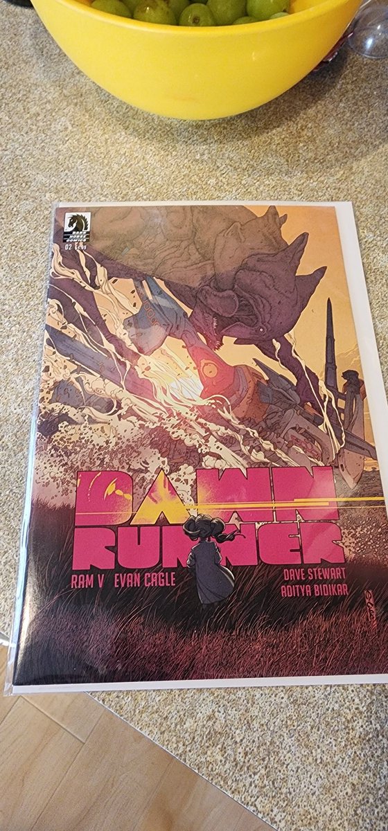 Some fun mail today got @DarkHorseComics @therightram Dawnrunner #2 in curious to see what happens in this second issue.