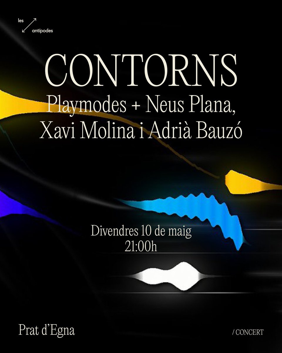 Contorns és un intent de congelar l’empremta de la música mitjançant la notació gràfica a través de paisatges espectrals que perfilen l’expressió dels instruments i permeten intuir-la abans de l’instant en què es produeix. 
Entrades a >>> entradas.codetickets.com/entradas/plus-…