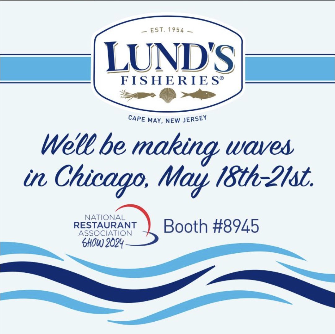 We are going to be at the National Restaurant Association Show! May 18-21st.
Come say hi to us at booth #8945.

#LundsFisheries #chicago #2024RestaurantShow
