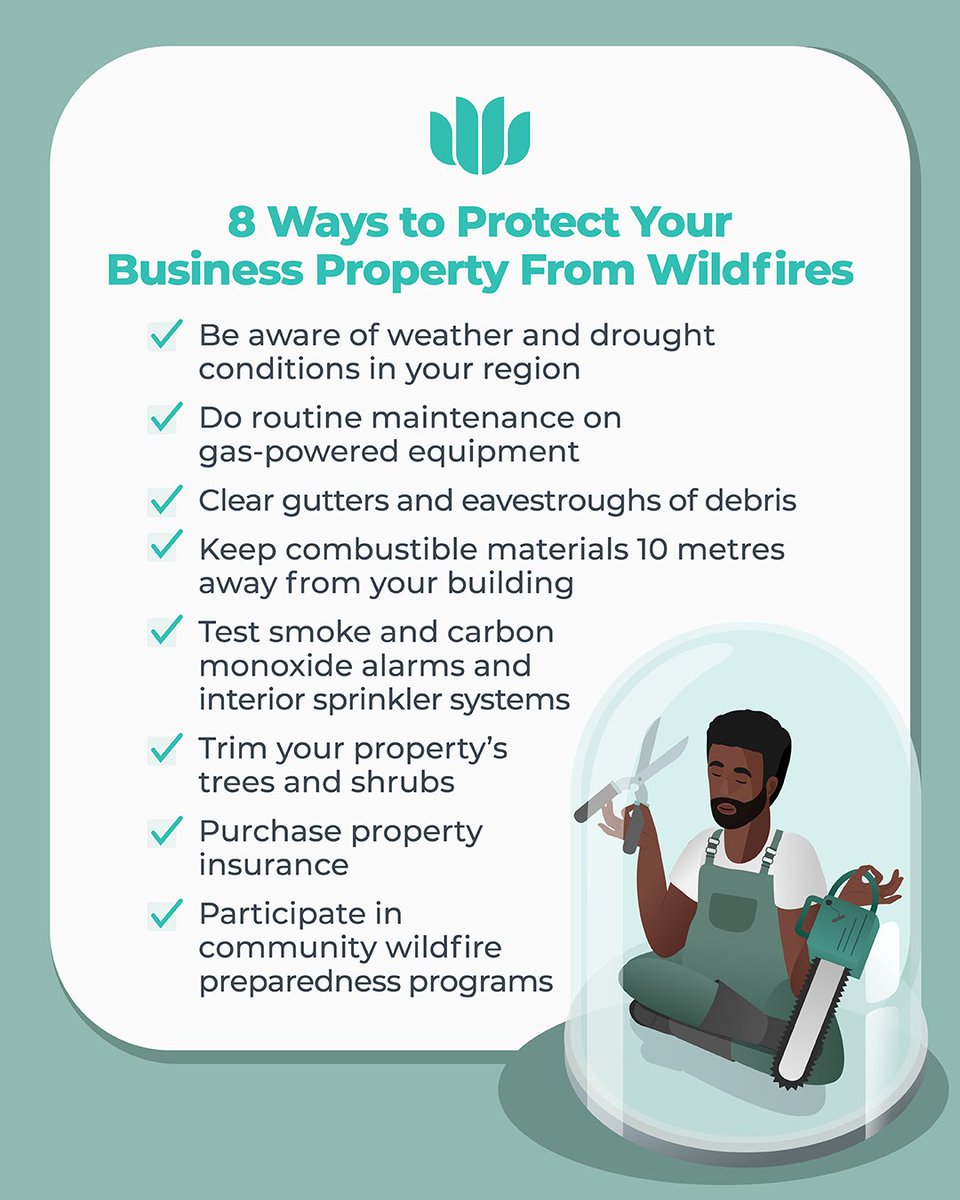 #Wildfires becoming more ferocious and frequent in #Canada. 

Here are 8 ways to protect your #smallbusiness from a #wildfire.

👉 ow.ly/UPsI50RqIZG 🔥

#SmallBizTips #riskmitigation #DisasterPreparedness #ProtectYourProperty #CanadaWildfires #BusinessProtection