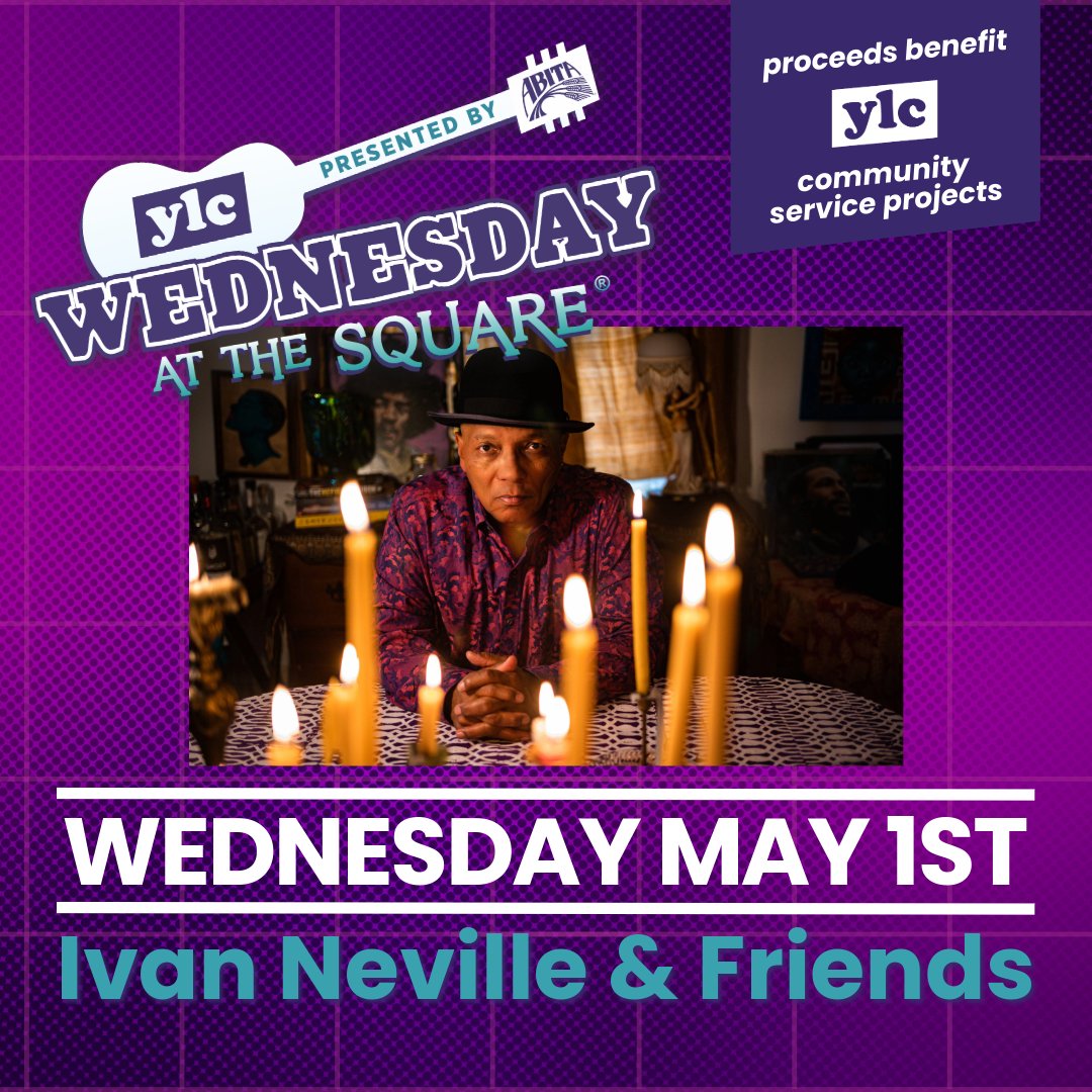 This week at Wednesday at the Square, come see Ivan Neville and Friends turn it up—because your mid-week needs more funk than just your laundry! 🎹🎉