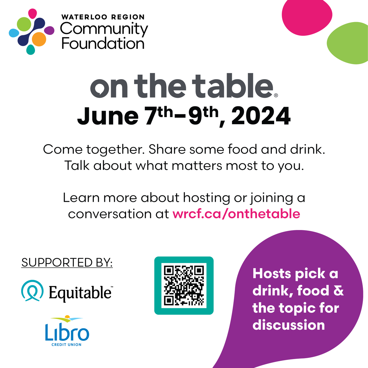 ImmigrationWR's tweet photo. #onthetablewr is an event organized by @WRCommFdn to encourage community connection!
Bring together your friends, colleagues, neighbours &amp; people in the community over some food to talk about what matters most to you.
Learn more &amp; become a host: https://t.co/F5rzJKQCJc https://t.co/vVxVQJEZsC