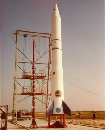 On September 9, 1982, Conestoga 1 lifted off from Matagorda Island, Texas, and reached an apogee of over 160 miles before splashing down about 600 miles downrange in the Gulf of Mexico. Thus began the era of commercial spaceflight.