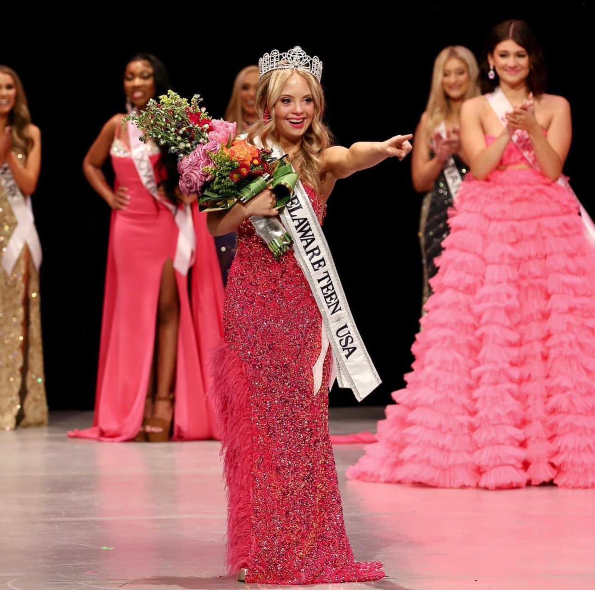 Congratulations to Kayla Kosmalski, the new Miss Delaware Teen USA! The high school senior is the first with Down syndrome to win the title. She will now head to the national stage to compete in the Miss Teen USA Pageant on August 1 which will be broadcast live on the CW Network.