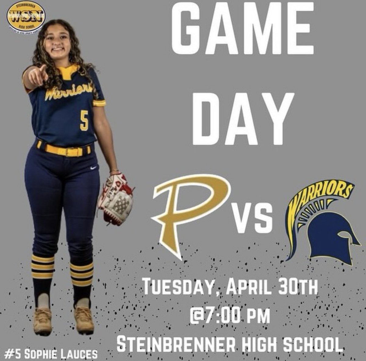GSHS Softball has their district semifinals game tonight at home! Show your support!