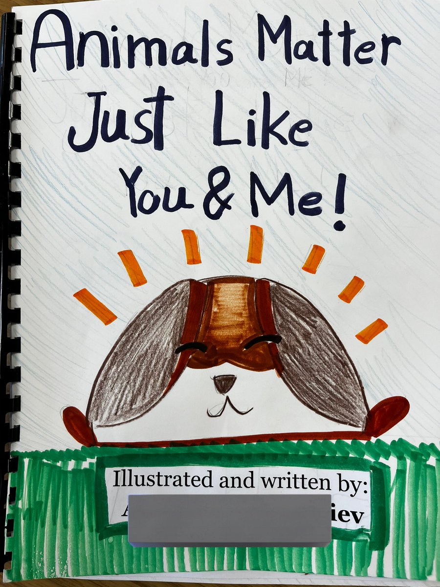 iamnoadaniel's tweet image. Today’s #MST was catalyzed by her family’s adoption of Cooper- who was rescued from being used in a lab for testing. One student said: That’s like a real book. She was so proud. #MST3 #composition #creation #raisingwriters #writingskills #stopanimalcruelty #masterstoryteller
