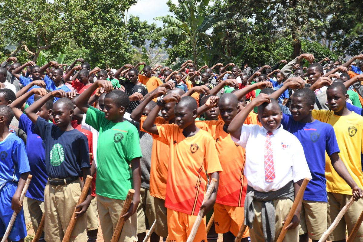 Environmental security is a means to pass the heritage of the Earth into the future . Deputy Commissioner NSPC @atukwasesylia represented @HellenSeku at Lubiri SS where over 700 students Completed Patriotism Course.